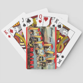 Cartas de Baralho de Cartão Postal Antigo de Bar H