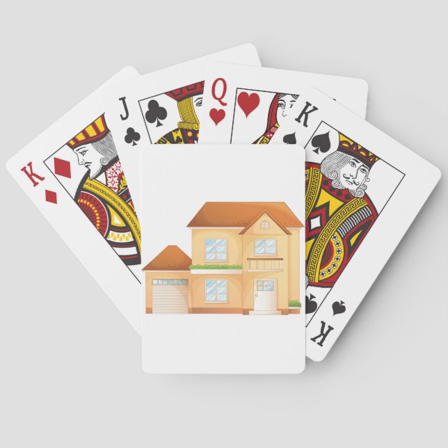 Cartas de Baralho de Casa Suburbana (Verso)
