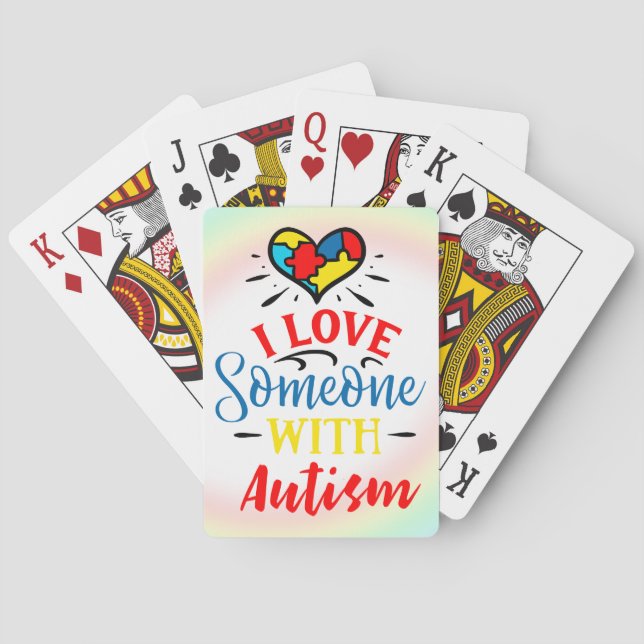Cartas de Baralho de Conscientização do Autismo (Verso)