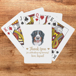 Cartas de Baralho de Favor de Casamento de Cachorr