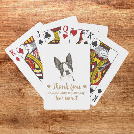Cartas de Baralho de Favor de Casamento de Cachorr