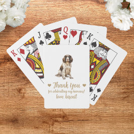 Cartas de Baralho de Favor de Casamento de Cachorr