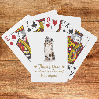 Cartas de Baralho de Favor de Casamento de Cachorr