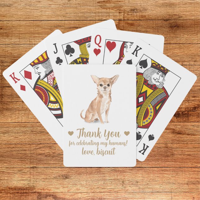 Cartas de Baralho de Favor de Casamento de Cachorr (Criador carregado)