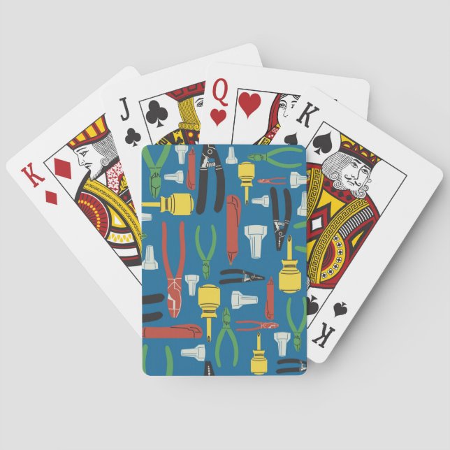 Cartas de Baralho de Ferramentas de Eletricista (Verso)