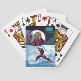 Cartas de baralho de festa de aniversário com tema