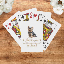Cartas de Baralho de Festa de Casamento de Cachorr