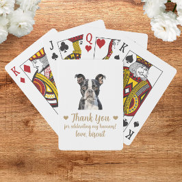 Cartas de Baralho de Festa de Casamento de Cachorr