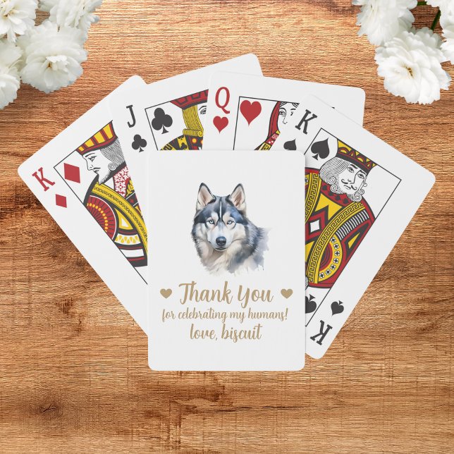 Cartas de Baralho de Festa de Casamento de Cachorr (Criador carregado)