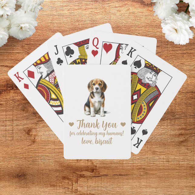 Cartas de Baralho de Festa de Casamento de Cachorr (Criador carregado)