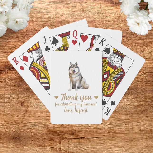 Cartas de Baralho de Festa de Casamento de Cachorr (Criador carregado)