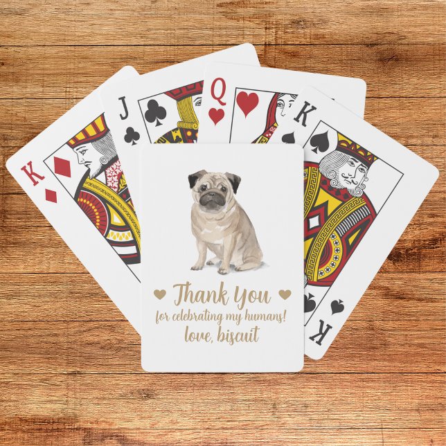 Cartas de Baralho de Festa de Casamento de Cachorr (Criador carregado)