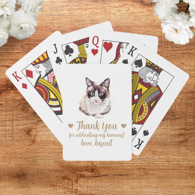 Cartas de Baralho de Festa de Casamento de Gato (Criador carregado)