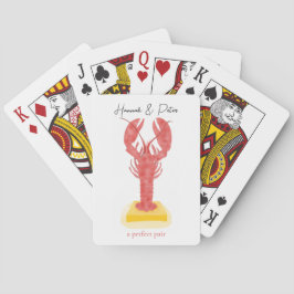 Cartas de baralho de lagosta