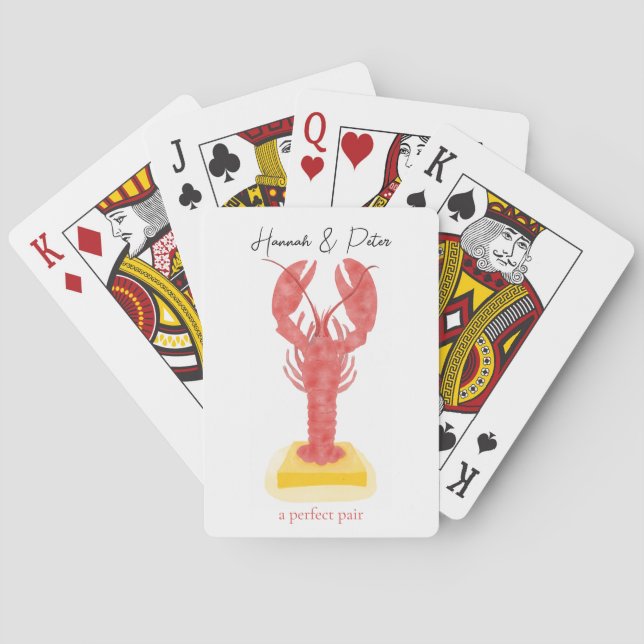 Cartas de baralho de lagosta (Verso)