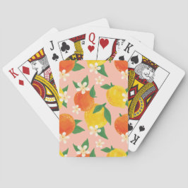 Cartas de Baralho de Laranja Limão Cítrico