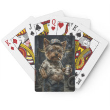 Cartas de Baralho de Mecânico Yorkshire Terrier En