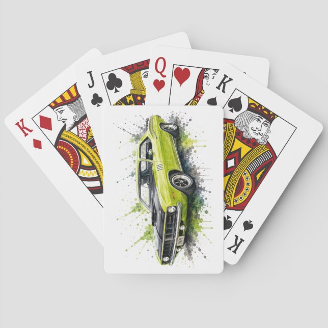 Cartas de Baralho de Músculo Americano (Verso)