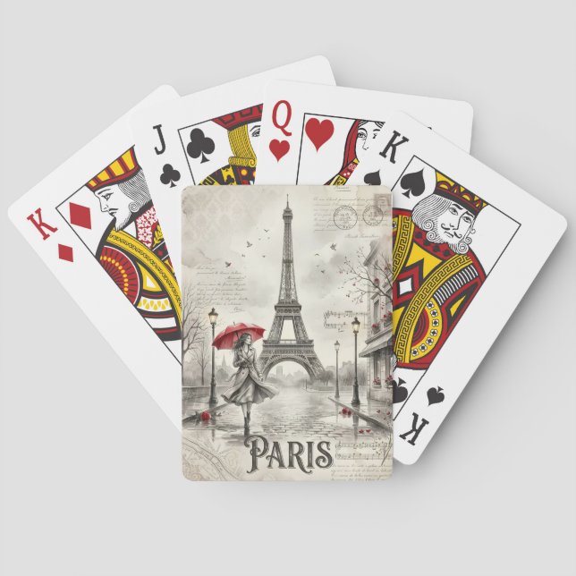 Cartas de Baralho de Paris França (Verso)