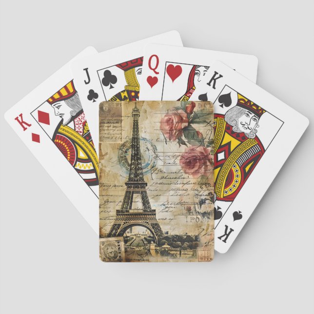 Cartas de Baralho de Paris França (Verso)