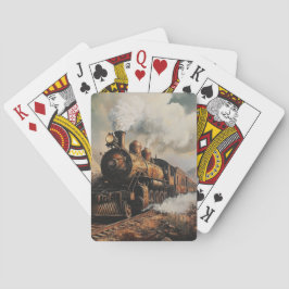 Cartas de Baralho de Velha Máquina a Vapor