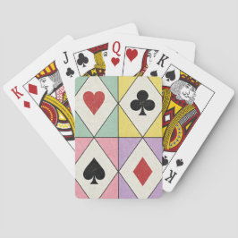 Cartas de Baralho Diamante Pastel