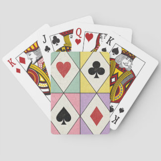 Cartas de Baralho Diamante Pastel