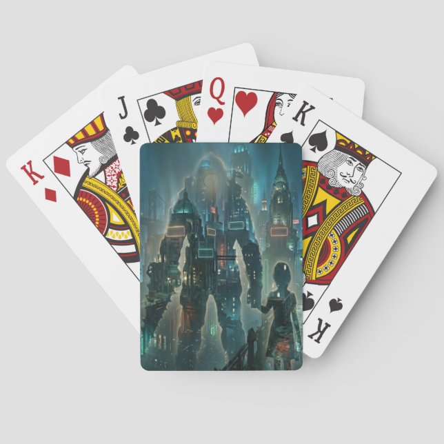 Cartas de Baralho do Big Daddy e Little Sister Sub (Verso)