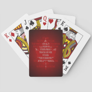 Cartas de Baralho do Canadá Canadá Hino Cartões de