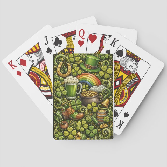 Cartas de Baralho do Dia de São Patrício (Verso)