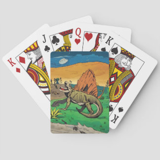 Cartas de Baralho do Dimetrodon Viagens no Tempo