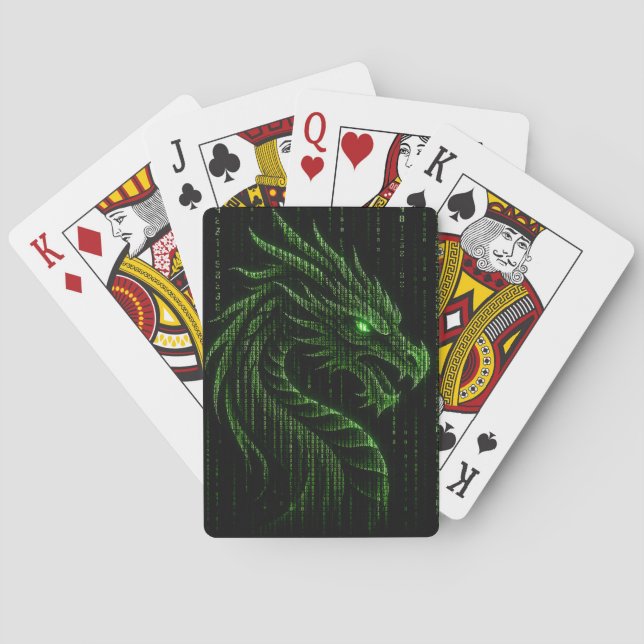 Cartas de Baralho do Dragão Esmeralda (Verso)