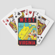 Cartas de Baralho do Estado da Montanha da Virgíni