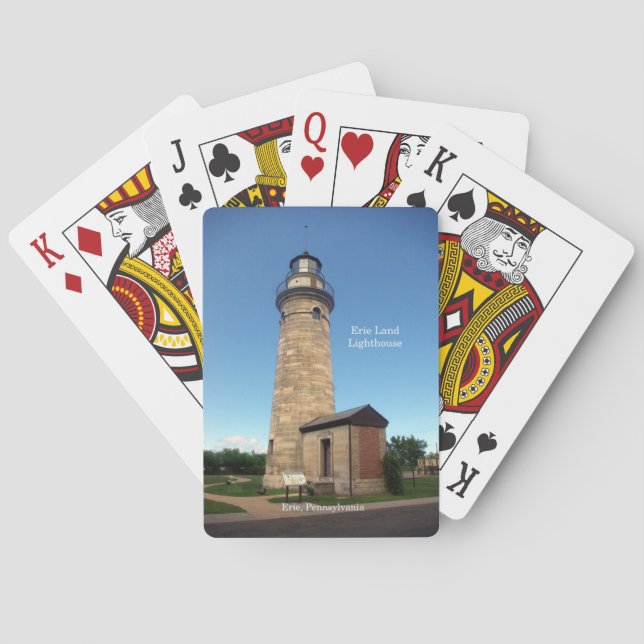 cartas de baralho do Farol de Erie Land (Verso)
