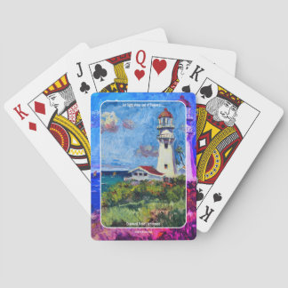 Cartas de baralho do farol Diamond Head