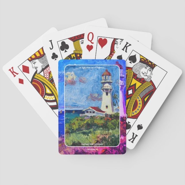 Cartas de baralho do farol Diamond Head (Verso)