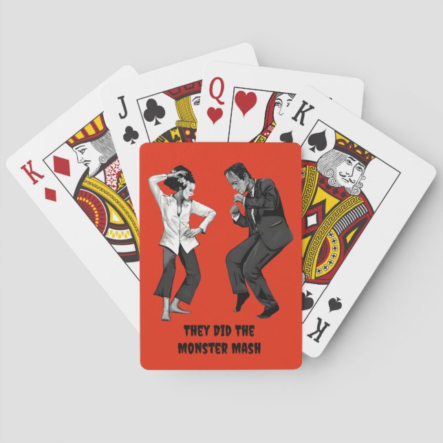 Cartas de Baralho do Frankenstein Dançando (Verso)
