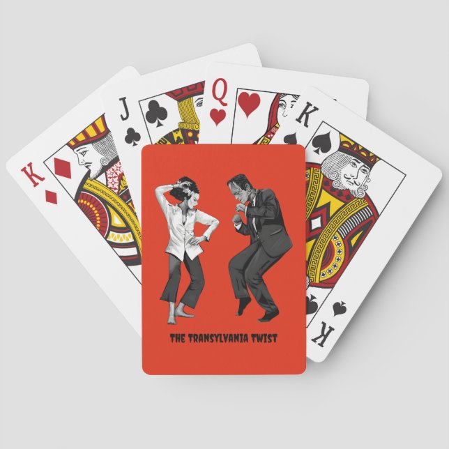 Cartas de Baralho do Frankenstein Dançando (Verso)