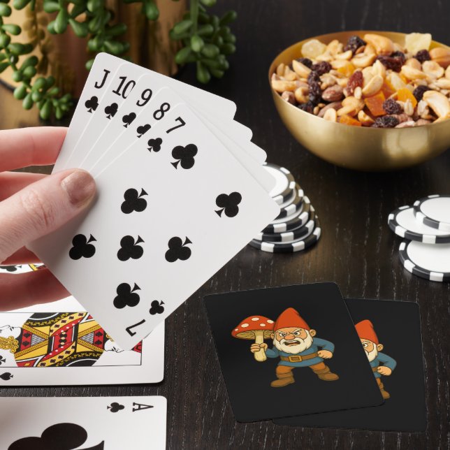 Cartas de Baralho do Guerreiro Cogumelo Gnomeman (In situ)