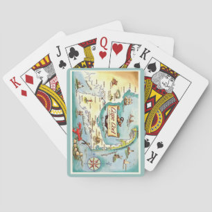 Cartas de Baralho do Mapa de Cape Cod MA