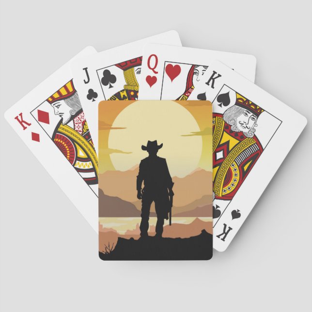 Cartas de Baralho do Oeste Selvagem (Verso)