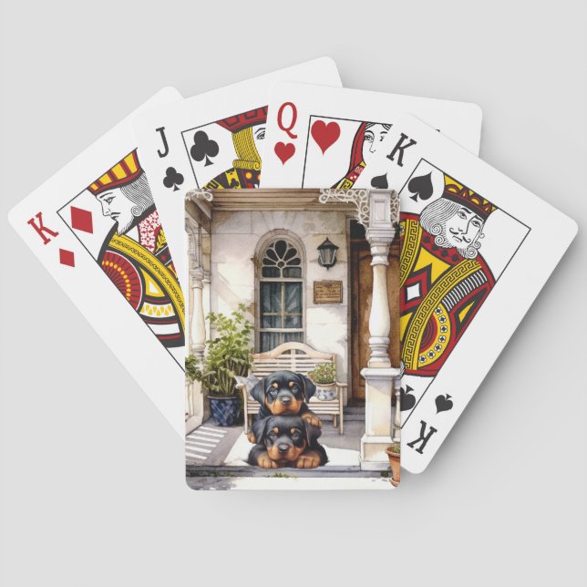 Cartas de Baralho do Rottweiler, Enchimento de Mei (Verso)