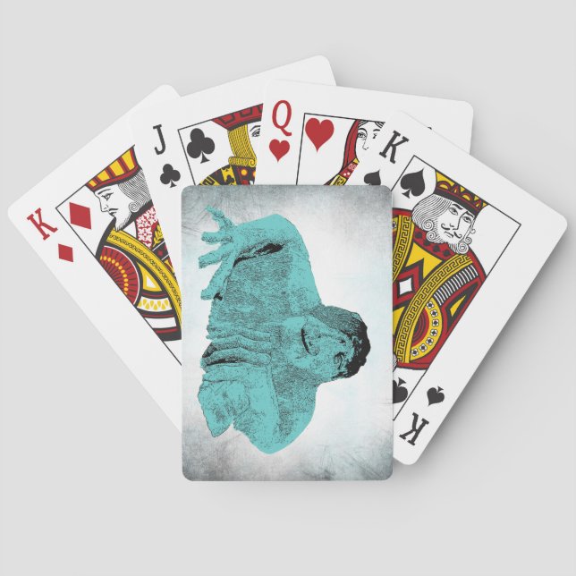 Cartas de Baralho do Troll de Fremont de Seattle (Verso)
