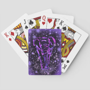 Cartas de Baralho Elefante Roxo