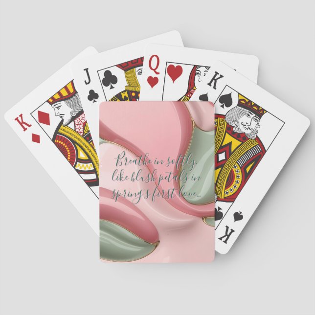 Cartas de baralho em gráfico abstrato elegante (Verso)