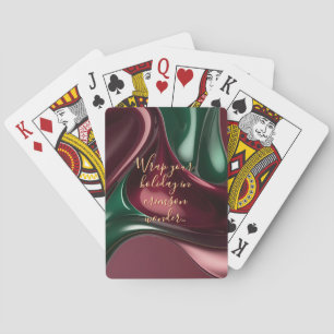 Cartas de baralho em gráfico abstrato elegante