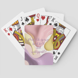 Cartas de baralho em gráfico abstrato elegante