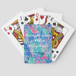 Cartas de baralho em gráfico elegante