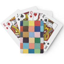 Cartas de Baralho em Quadrados Divertidos