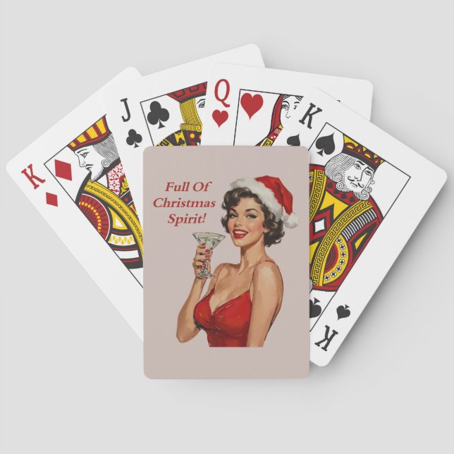Cartas de Baralho Espírito de Natal (Verso)